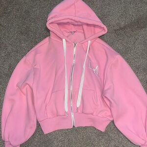 FashionNova XS Pink Zip-up
